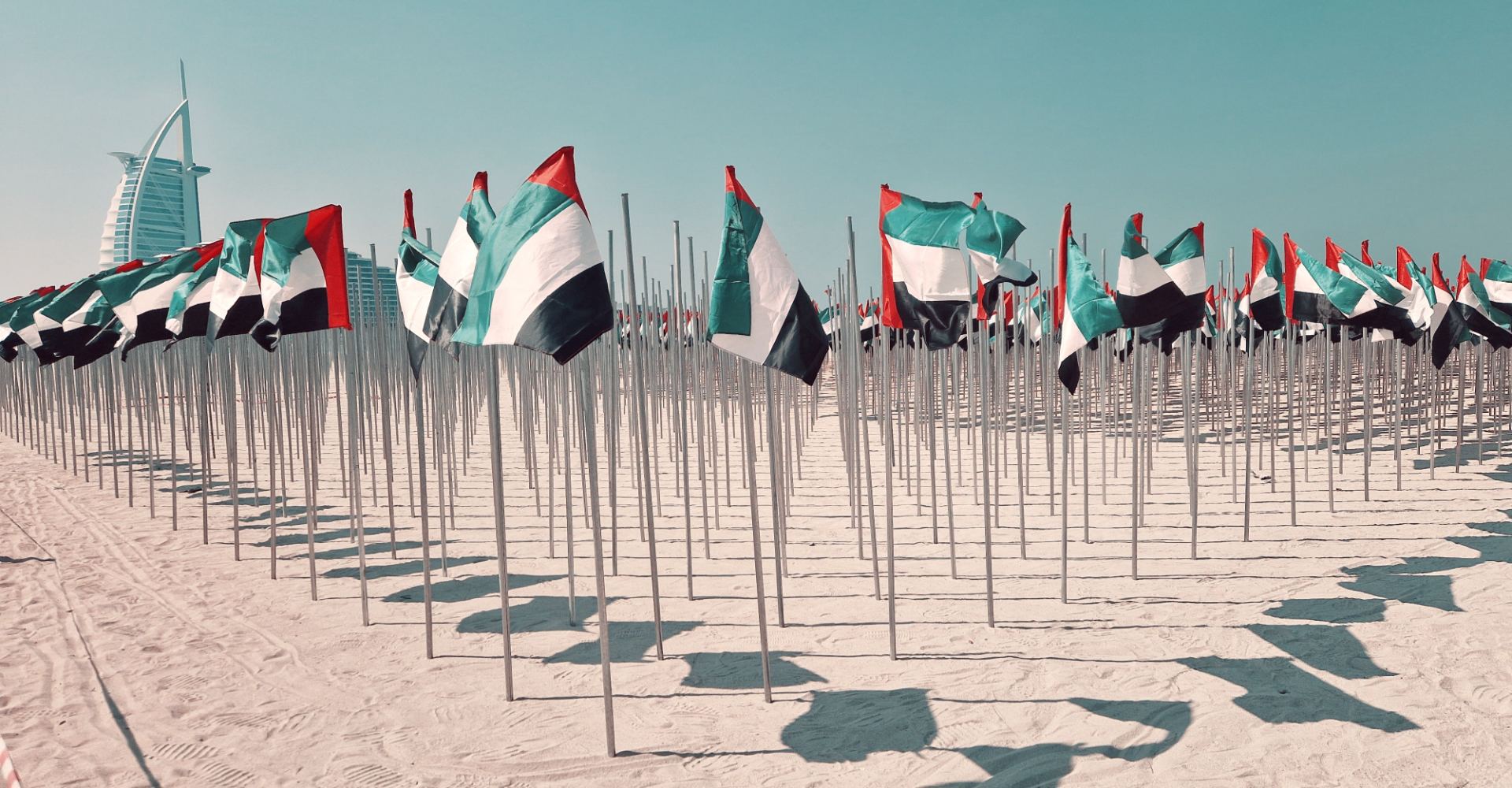 Terrace flags, Dubai